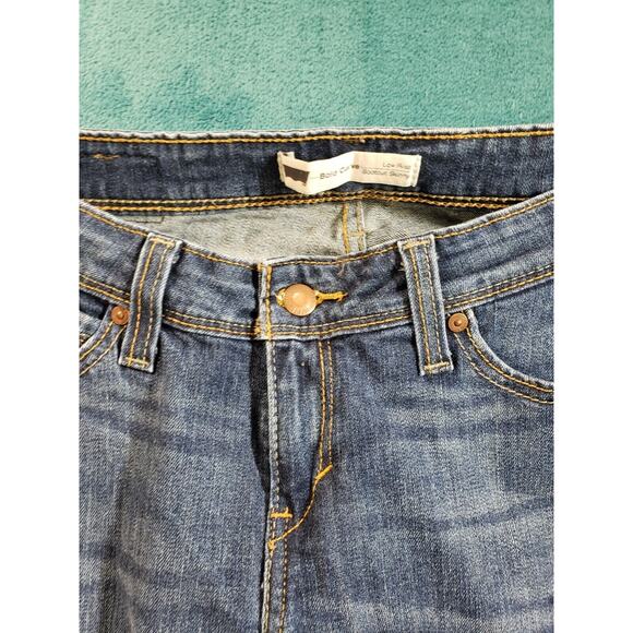 Levis Jeans Sz 11 Womens Blue Pants Stretch Bold Curve Low Rise Bootcut Skinny - Picture 6 of 14